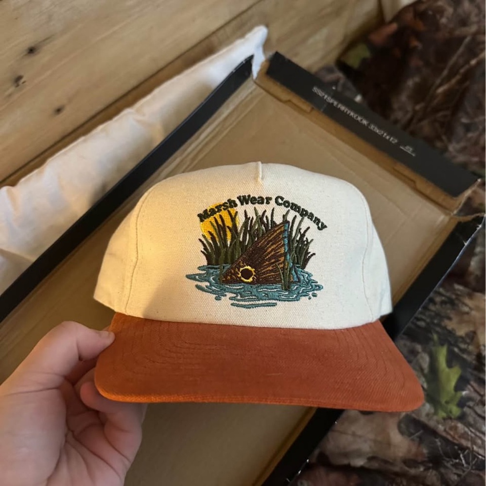 Marsh Wear Company Cream and Brown Hat